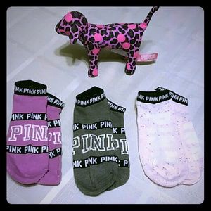 NWOT PINK no show sock bundle